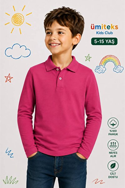 ümitteks iş ve okul kıyafetleri Unisex dečija polo majica s ovratnikom 5-15 g...
