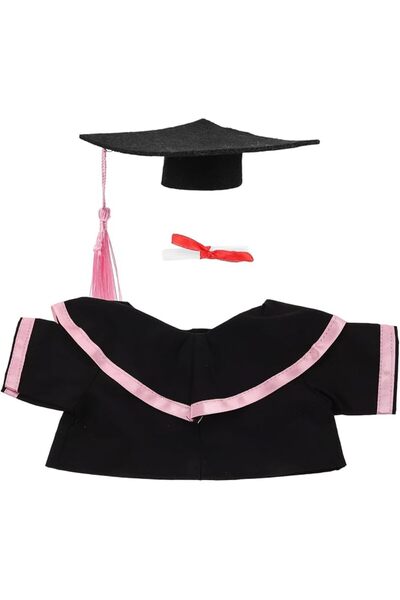 Generic Graduation Plush Bear Outfit Set with Cap Scroll Shawl, Handmade Stuf...