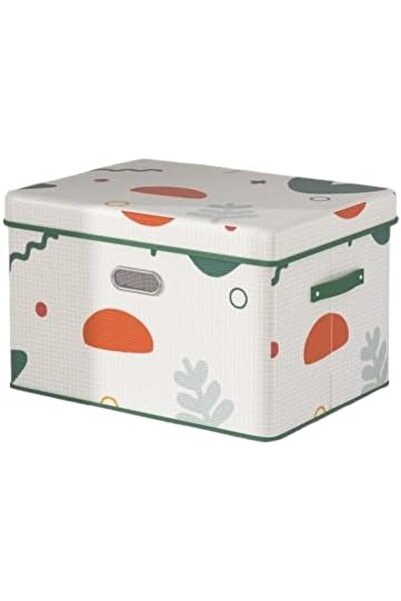 GENERAL Fabric Storage Box with Lid,35L Large Toy Storage Bin with Handles,Sp...