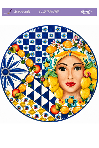 LİNEART Sulu Transfer No:LNT725-25x35cm