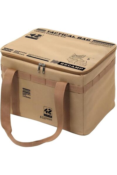 KASTWAVE Tactical Camping Storage Bag - Collapsible Camping Organizer with Di...
