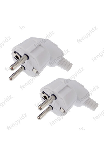 Choice3 white 2PCS 3PCS 4.8mm EU Schuko Plug Male Replacement Outlets Rewirea...