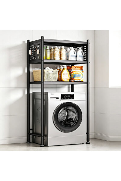 Vitakit Carbon Steel Washing Machine Storage Rack with Movable Leveling Feet