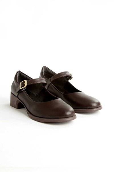 EYLÜLDEN MODA SHOES Ballerina Bitter Brown Skin