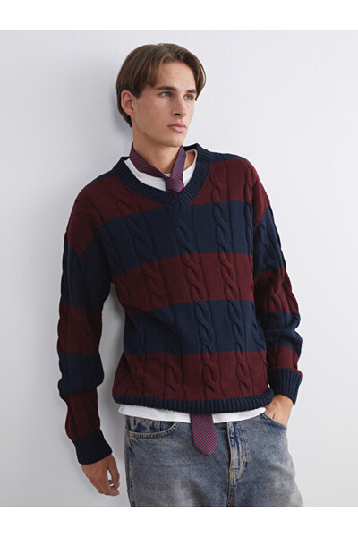 LC Waikiki Sparkling Choices from Shining Store V Planting Stripes Men's Knit...