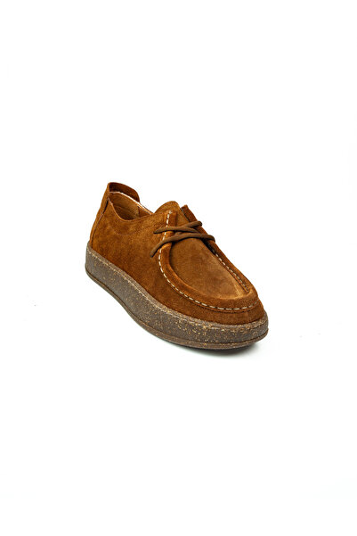 Castle Black 24610 Tan Suede Leather Casual Women's Shoes