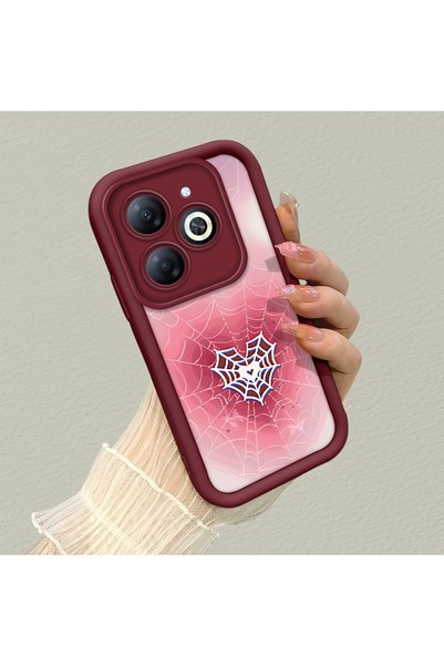 CHICASELUX حافظة من السيليكون متوافقة مع هاتف Tecno Spark 20/20C، مزينة بنمط ...