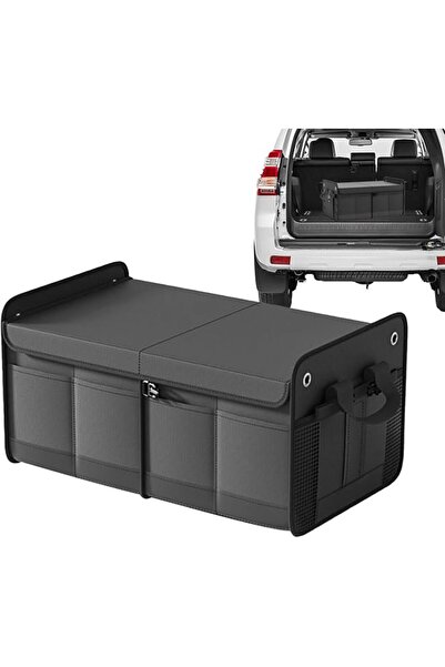 Bukela Car Organizers and Storage Box, Leather Collapsible Car Trunk Organize...