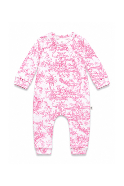 Mita Concept 100% Cotton Front Zippered Baby Romper
