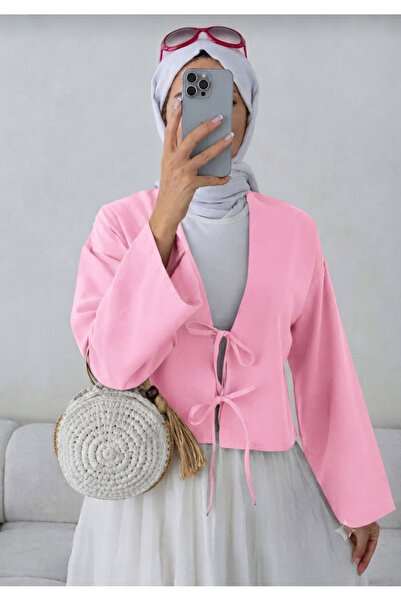 lillia kids Cămașă kimono cu 2 șireturi și legătură în față, Hijab modern, Ki...