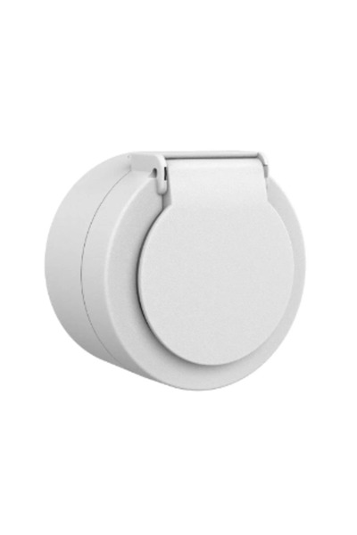 Generic Brand 1 قطعة من مقبس Ovivo Xone الأبيض المزود بغطاء ومحرك تأريض، مثبت...