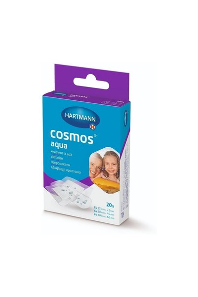 cosmos Aqua - Plasturi transparenți impermeabili - 20 bucăți