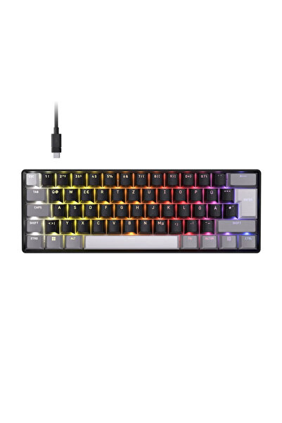 Corsair Keyboard Yes CLIPPER PRO MINI 60, No, Wired, Black