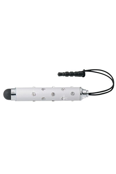 Online Mini Stylus Pen, Cu Cristale Swarovski, Crystal I-Charm - Alb
