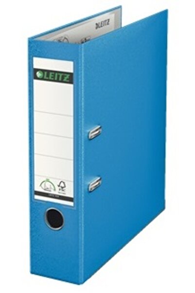 Leitz Biblioraft 180, A4, Pp Laminated, 80Mm Metal Edge - Light Blue, 81 x 31...