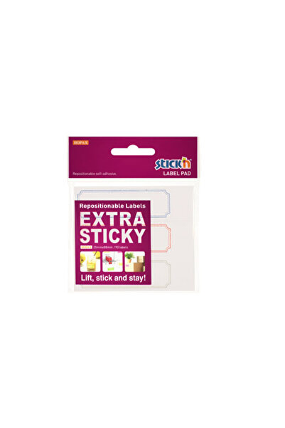 Hopax Self-Adhesive Labels 25 X 88 Mm, 3 X 30 Labels/Set Stick'N Extra Sticky...