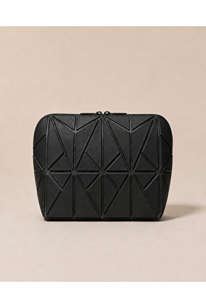 The Sleep Deep Premium Leather Diamond Pattern Makeup Bag - Cosmetic Bag & Tr...