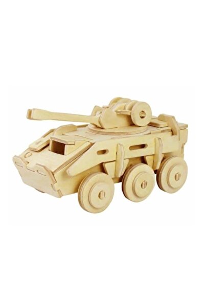 ROWOOD Puzzle 3D, Lemn, Tanc de lupta, 59 piese