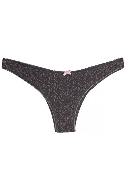 HUNEX UNDERWEAR Γυναικεία Βραζιλίας Βαμβακερά Ανθρακί 670CAN, Χρώμα Ανθρακί, ...