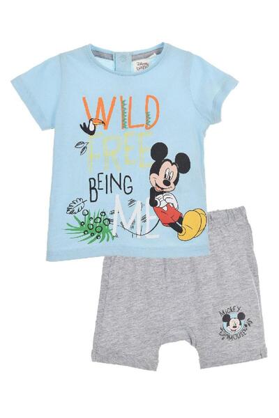 Sun City Fashion Group Σετ σορτς Mickey Mouse "Wild free" γαλάζιο