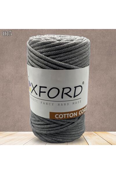 Oxford İplik Oxford Cotton Cord 015 Medium Gray