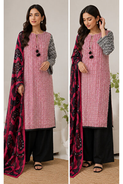 6TEEN Pink Geometric Print 3pc