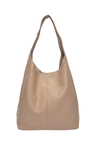 SimpleFind Roberta M Geanta piele -Ludovica-Taupe,Geanta de umar piele natura...