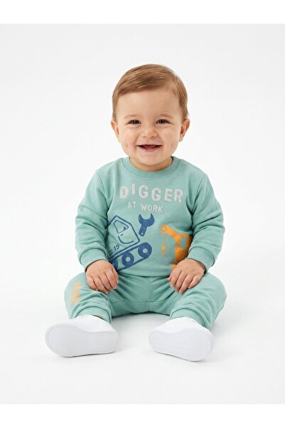 Kids Kingdom Cotton Crew Neck Baby Boy 2 Piece Set