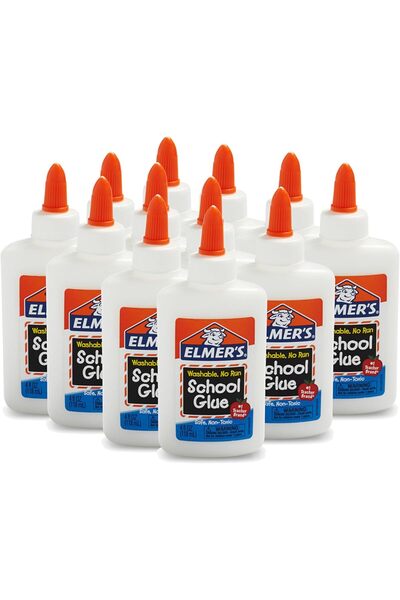 Elmers Liquid School Glue, Slime Glue & Craft Glue | Washable, 4 Ounces Each,...