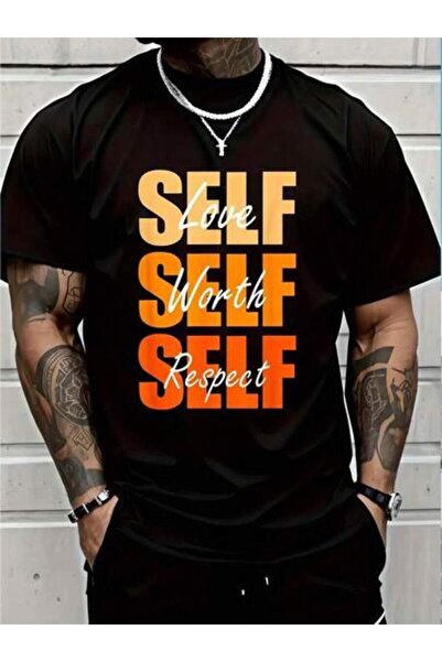 23ERVA 1pc Womens Self Love Worth Respect TshirtCotton 180gsm.Printed Tee.Uni...