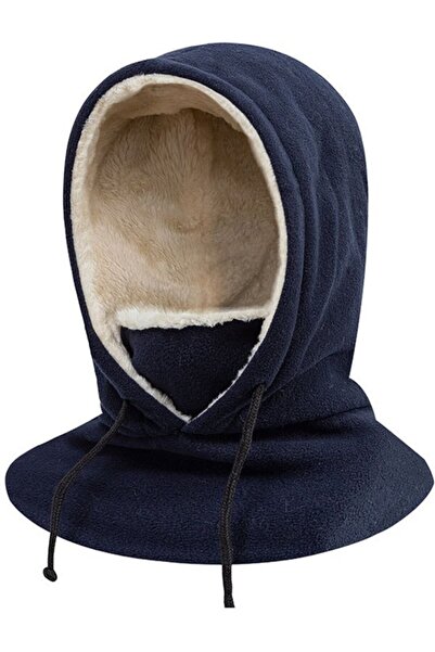 STARSTAR Balaclava windproof fleece adjustable blue 28x44cm cycling/hiking.