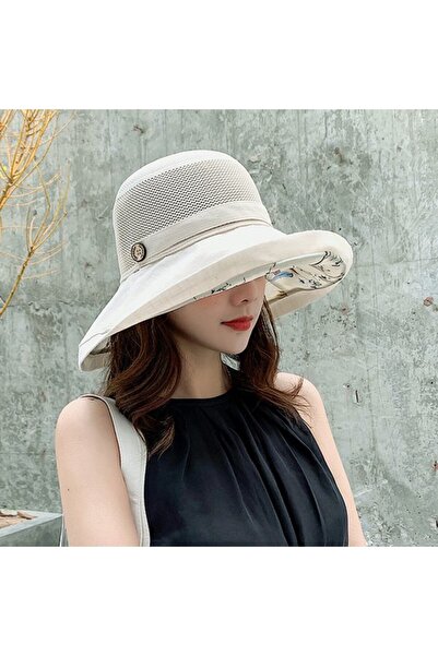 STARSTAR Women's mesh sun hat, foldable, wide brim with chin strap, perfect f...