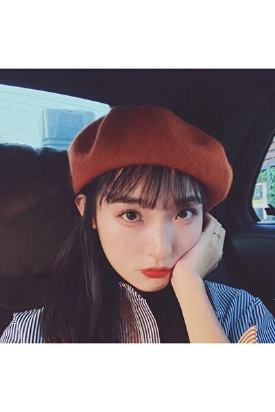 STARSTAR Women's autumn/winter beret, versatile and stylish student with pom-...