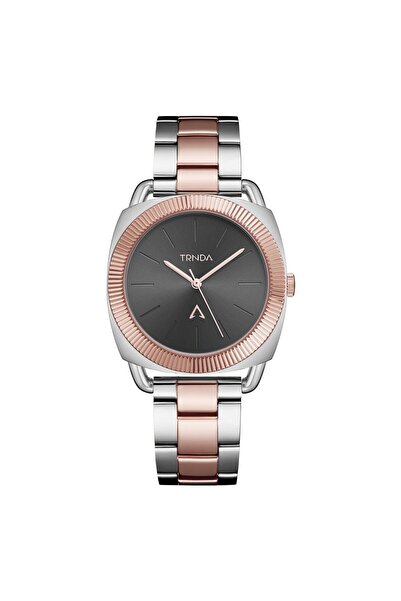 TRNDA Women's Stainless Steel Watch, Two Tone Silver-Rose Gold | Trn-Wch-001