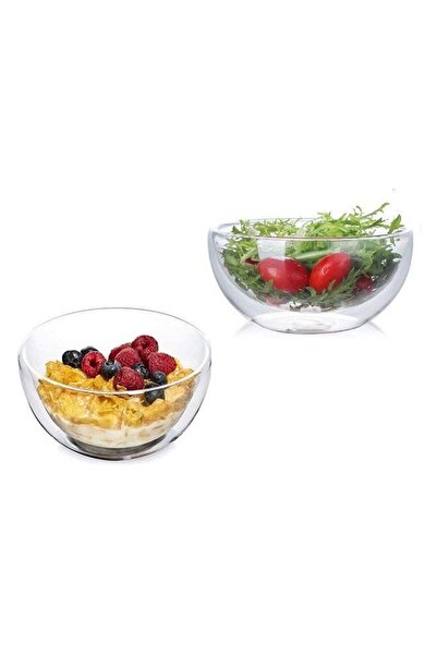 1Chase Double Wall Borosilicate Salad, Pasta, Matcha, Rice, Soup Bowl, Hot An...
