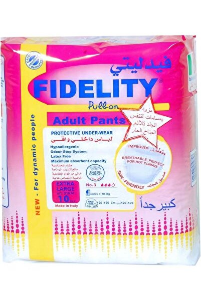 fidelity ADULT PULL ON PANT EXTRA LARGE 10Pcs