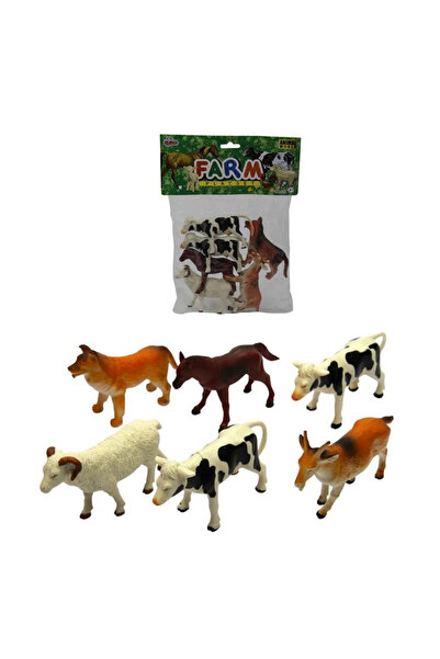 SORA GROUP 6 Piece 5 Inch Animal Set (Farm, Dinosaur, Wild, Sea Animals)