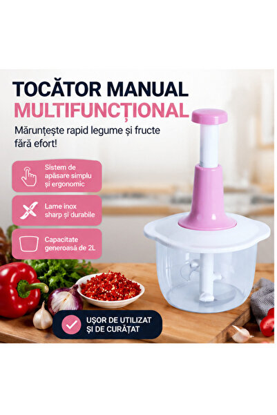 OEM Tocător manual multifuncțional 2L pentru legume și fructe