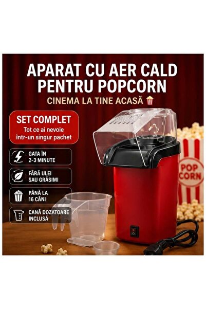 OEM Aparat Popcorn cu Aer Cald Hausberg, 1200W, Fără Ulei
