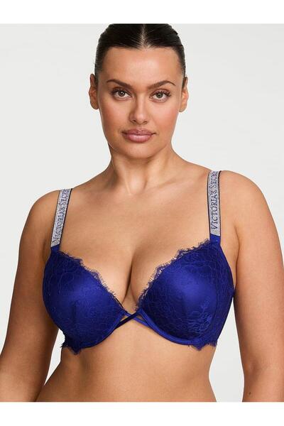 Victoria's Secret Bombshell İki Beden Büyük Gösteren Işıltılı Askılı Dantelli...
