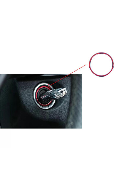 tuningset Κόκκινο δακτυλιοειδές πλαίσιο ανάφλεξης κατάλληλο για Mercedes A-Cl...