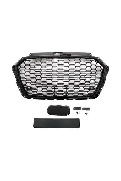 tuningset Badgeless Front Grille suitable for Audi A3 8V Facelift 2017-2018 P...