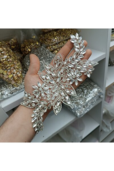 Leylak Store Ütüyle Yapışan Parlak Taşlı Aplik