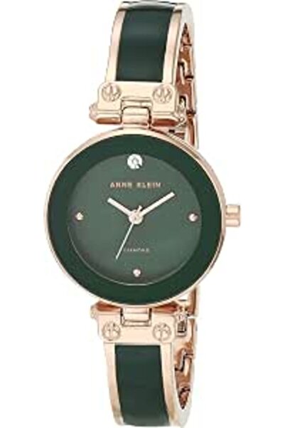 Anne Klein Women's Genuine Diamond Dial Bangle Watch