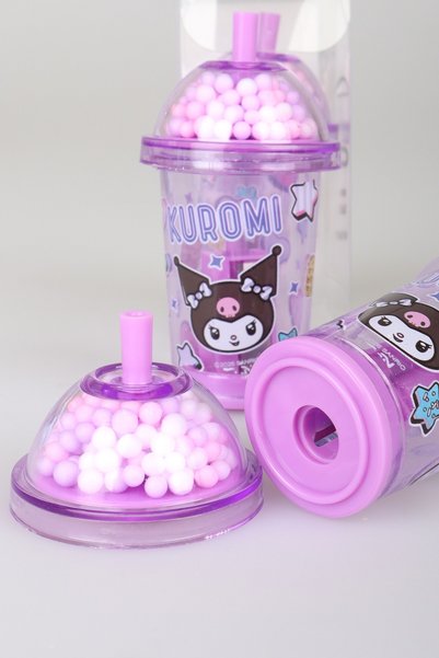kuromi x Dekomus Lisanslı Tek Bıçaklı My Mug Boncuklu Kalemtraş Tek Adet