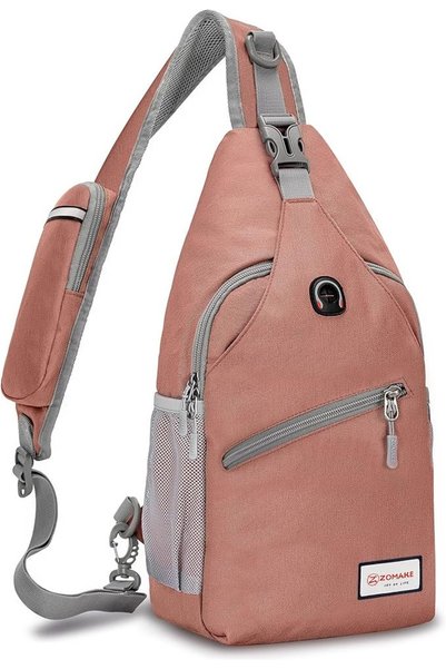 ZOMAKE Crossbody Sling Bag Men Women, Travel Shoulder Daypack Chest Bag