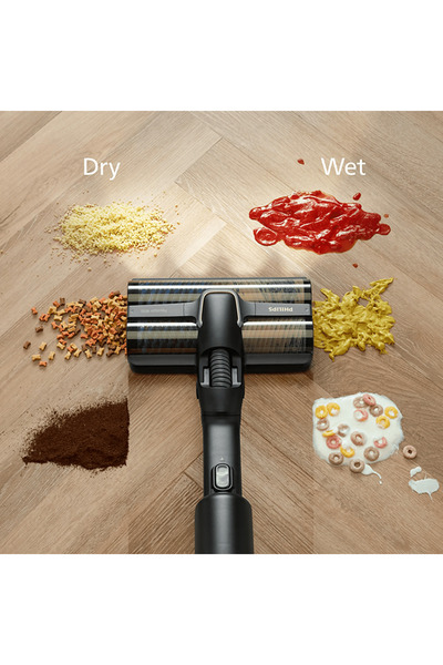 Philips Tek Süpürge 3 Işlem, Otomatik Temizlik, LED Işıklı Başlık (XW9463/11)AQUA Trio 9000 Serisi Islak&kuru Dikey Süpürge,