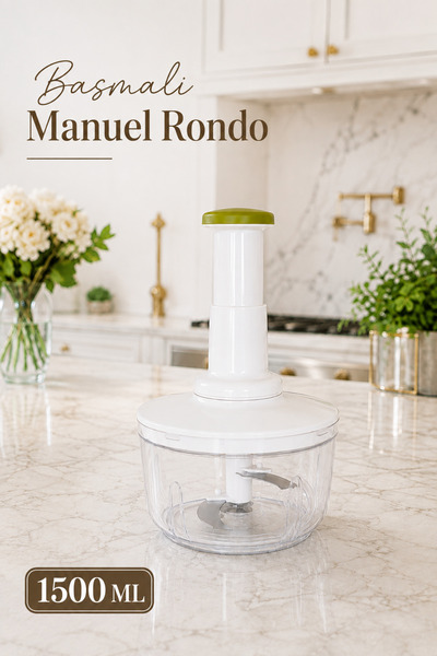 Sariva Home 1500 ml Push-Down Manual Rondo Hand Rondo Practical Vegetable Cho...