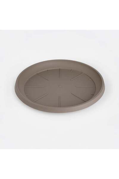 BAMI NETWORK Farfurie ghiveci flori plastic mocca Ø23x2,5cm