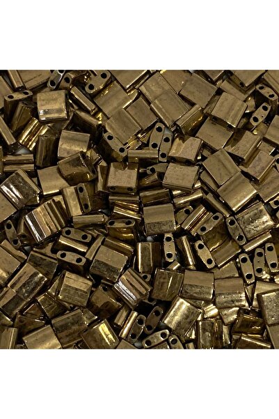 miyuart Miyuki Tila Beads (2 Grams) Metallic Dark Bronze Color No:05 (Tl457)